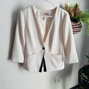 Forever (Love) 21 Cream Women's Lined Blazer. Size S